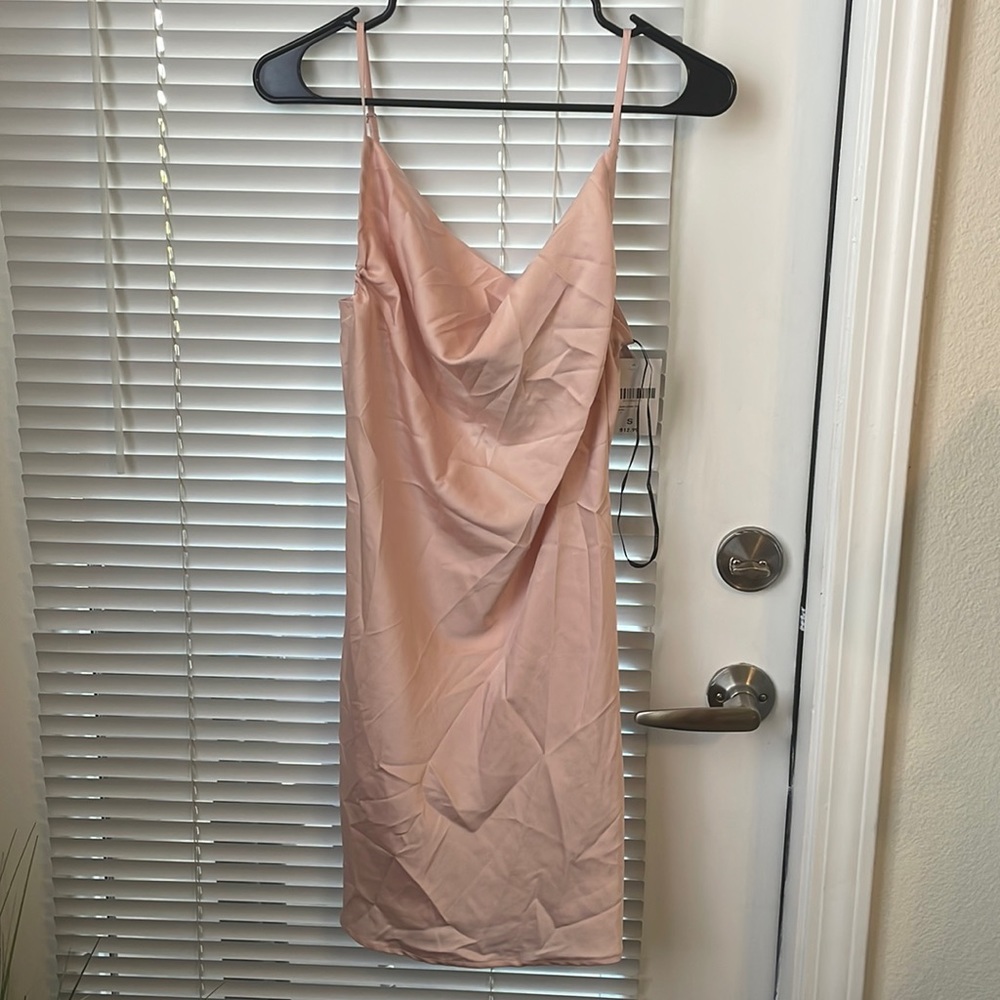 Pink Silk Forever 21 slip dress